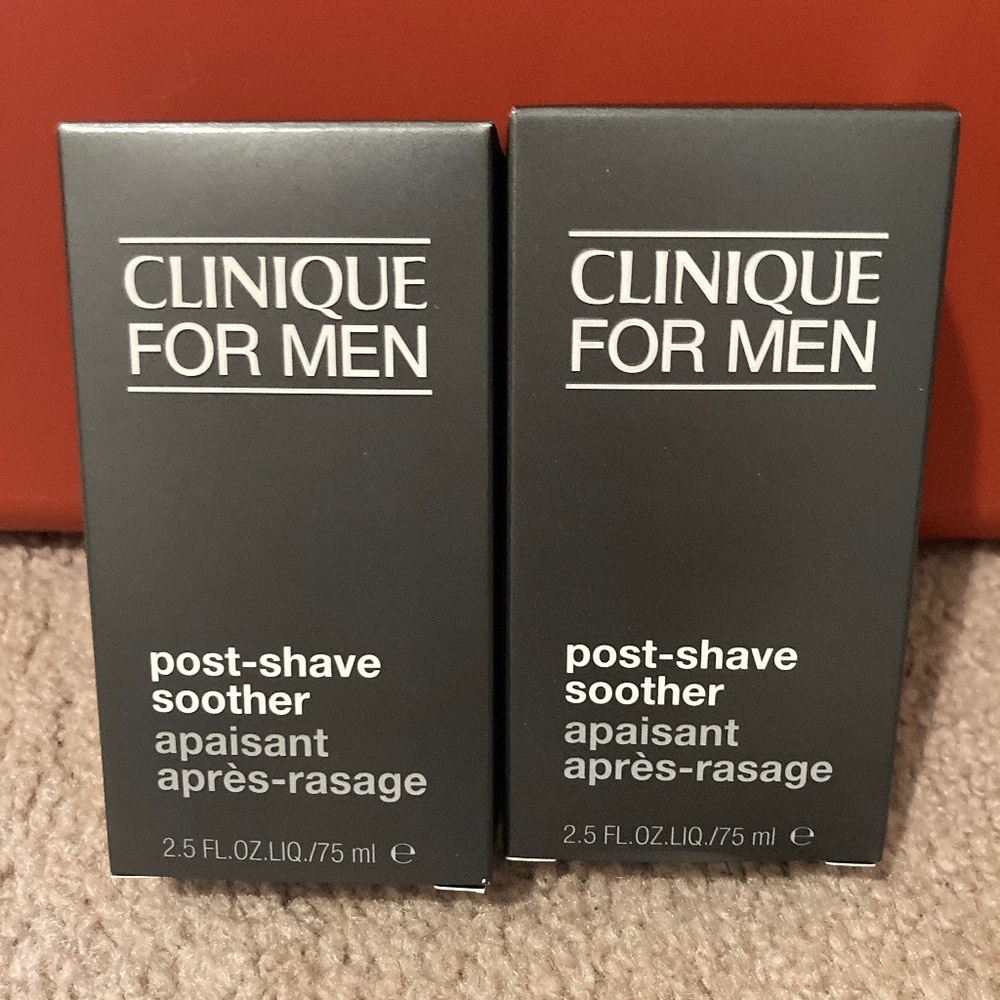 New Clinique Pack of 2 Post Shave Soother for Men 2.5 Fl oz